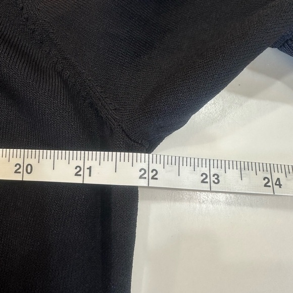 GREG NORMAN Women’s Black Polo Ribbed Collar Gold Border Ribbed Waist Size XL - Picture 6 of 12